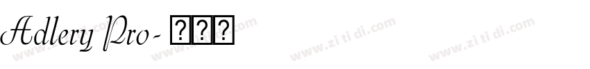 Adlery Pro字体转换